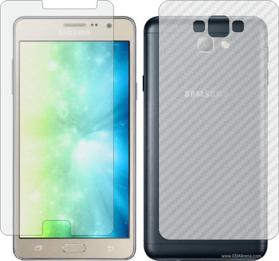 MOBART Front and Back Screen Guard for SAMSUNG GALAXY ON7 PRO (Front Matte Finish & Back 3d Carbon Fiber)(Pack of 2)