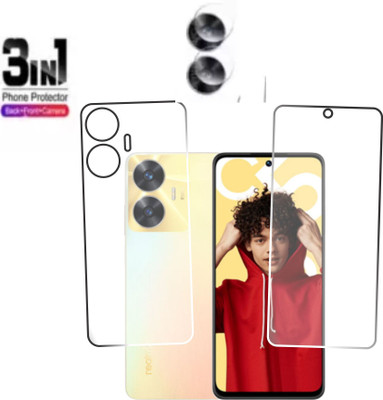 chakoor Front and Back Screen Guard for REALME C55 ,REALME NARZO N55(Pack of 3)