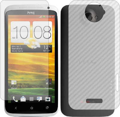 Mobling Front and Back Screen Guard for HTC ONE X PLUS (Front 9H Hardness Matte & Carbon Fiber Skin for Back)(Pack of 2)