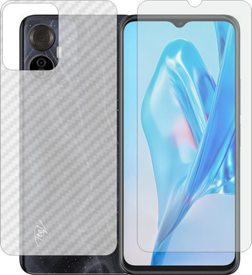 Mobling Front and Back Tempered Glass for Itel S18 Pro(Pack of 2)
