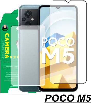 Olonga Front and Back Screen Guard for POCO M5(Pack of 2)