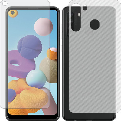 Mobling Front and Back Tempered Glass for SAMSUNG GALAXY A21(Pack of 2)