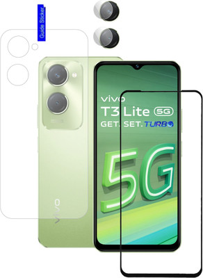 Olonga Front and Back Screen Guard for Vivo t3 Lite 5G, T3 Lite 5G, Vivo T3 LIte, T3 lite, VivoT3 lite(Pack of 2)