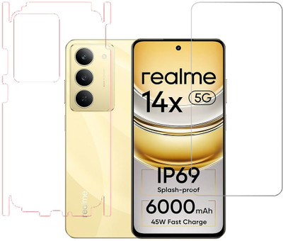 SPRITZEN Front and Back Screen Guard for Realme 14x 5G(Pack of 2)