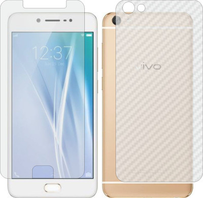 ZINGTEL Front and Back Screen Guard for VIVO 1713 V5S (Front Matte Finish & Back 3d Carbon Fiber)(Pack of 2)