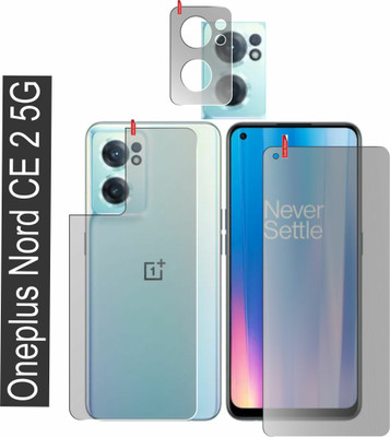 chakoor Front and Back Screen Guard for Oneplus Nord Ce 2 5G(Pack of 3)