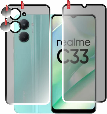 chakoor Front and Back Screen Guard for Realme C33(Pack of 3)