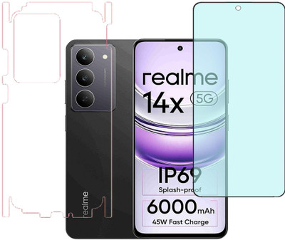 KARTRAY Front and Back Screen Guard for Realme 14x 5G(Pack of 2)