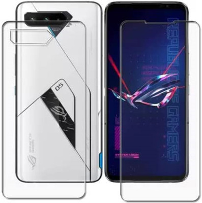 DVTECH Front and Back Screen Guard for 9H Crystal Clear Front And TPU BackAsus ROG Phone 6 Pro(Pack of 1)