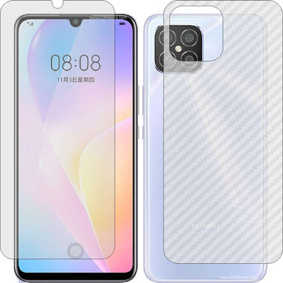 ZINGTEL Front and Back Screen Guard for HUAWEI 8 SE (Front Matte Finish & Back 3d Carbon Fiber)(Pack of 2)