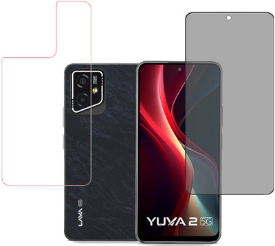 SPRITZEN Front and Back Screen Guard for Lava Yuva 2 5G(Pack of 2)