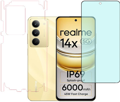 SPRITZEN Front and Back Screen Guard for Realme 14x 5G(Pack of 2)
