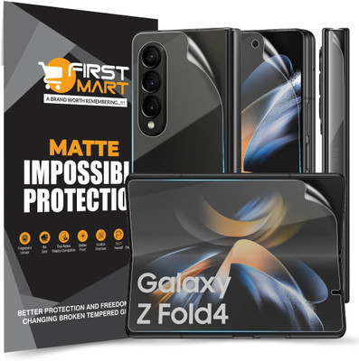 FIRST MART Front and Back Screen Guard for Samsung Galaxy Z Fold4 5G, Samsung Z Fold 4 5G, 4 Layer Unbreakable Membrane for Front, Back and Side Film(Pack of 1)
