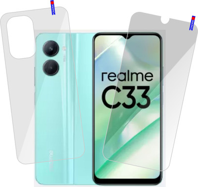 PONDRIK Front and Back Screen Guard for realme C33(Pack of 2)