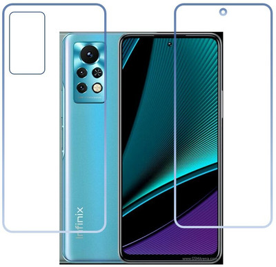 DVTECH Front and Back Screen Guard for 9H Crystal Clear Front And Carbon Fiber BackInfinix Note 11s(Pack of 1)