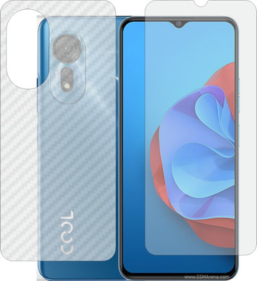 Mobling Front and Back Screen Guard for COOLPAD COOL 20 S (Front 9H Hardness Matte & Carbon Fiber Skin for Back)(Pack of 2)