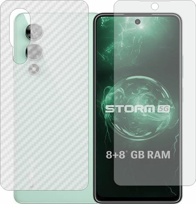 ZINGTEL Front and Back Screen Guard for Lava Storm 5G(Pack of 2)