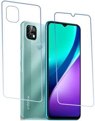 DVTECH Front and Back Screen Guard for 9H Crystal Clear Front And Carbon Fiber BackInfinix Smart 5 Pro(Pack of 1)