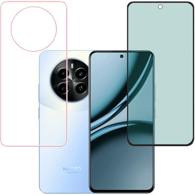 KARTRAY Front and Back Screen Guard for Realme Narzo 70x 5G, Realme 12 5G(Pack of 2)