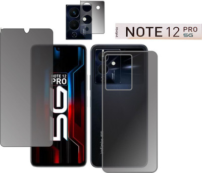 chakoor Front and Back Screen Guard for Infinix Note 12 Pro 5G(Pack of 3)