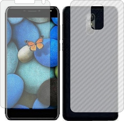 Mobling Front and Back Tempered Glass for INTEX S9(Pack of 2)