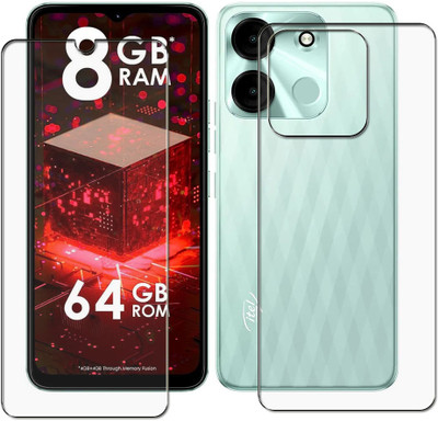 tombik Front and Back Screen Guard for XCW262-Itel A60S(Pack of 2)