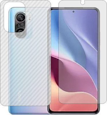 MOBART Front and Back Screen Guard for MI 11I (Front Matte Finish & Back 3d Carbon Fiber)(Pack of 2)