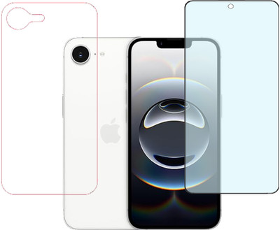 KARTRAY Front and Back Screen Guard for Apple iPhone 16e(Pack of 2)