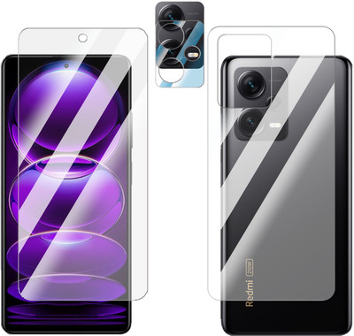 FCS Front and Back Screen Guard for Xiaomi Redmi Note 12 Pro Plus(Pack of 3)