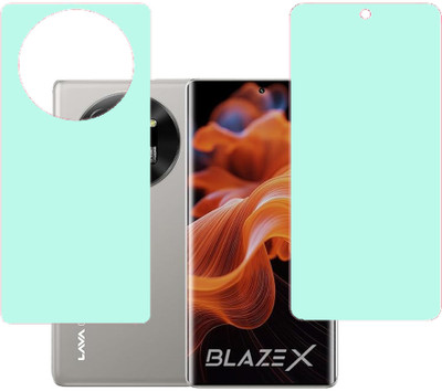 VAYUVAULT Front and Back Screen Guard for LAVA Blaze x(Pack of 2)