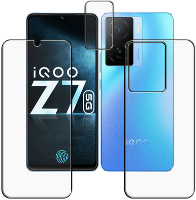 tombik Front and Back Screen Guard for AA45-Vivo iQOO Z7 5G-FB-LENS(Pack of 3)