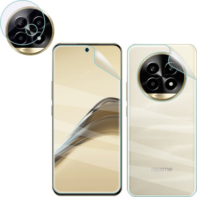 Ten To 11 Front and Back Screen Guard for Realme 13 Pro+ 5G, Ultra Thin Hydrogel Soft TPU Screen Guard for Realme 13 Pro+ 5G [With Rear Camera Lens Guard](Pack of 3)