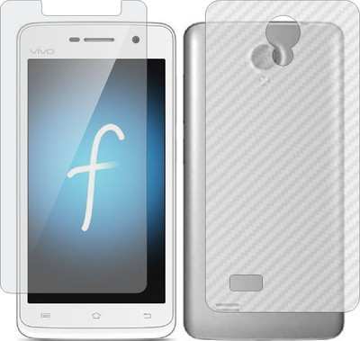 MOBART Front and Back Screen Guard for VIVO Y21L (Front Matte Finish & Back 3d Carbon Fiber)(Pack of 2)