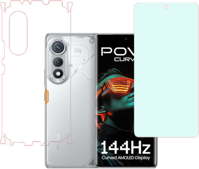 KARTRAY Front and Back Screen Guard for Tecno Pova Curve 5G, Front Matte Back Clear(Pack of 2)