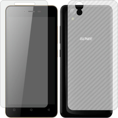 MOBART Front and Back Screen Guard for GIONEE P5L (Front Matte Finish & Back 3d Carbon Fiber)(Pack of 2)