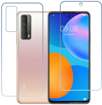 DVTECH Front and Back Screen Guard for 9H Crystal Clear Front And Carbon Fiber BackHuawei P smart 2021(Pack of 1)