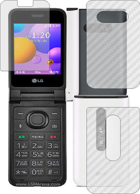 Mobling Front and Back Tempered Glass for LG FOLDER 2(Pack of 2)