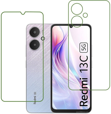 DVTECH Front and Back Screen Guard for 9H Xiaomi Redmi 13C 5G(Pack of 1)