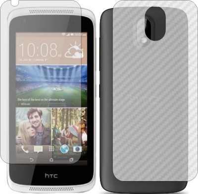 Mobling Front and Back Screen Guard for HTC DESIRE 326G (Front 9H Hardness Matte & Carbon Fiber Skin for Back)(Pack of 2)