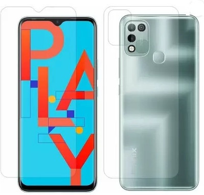 LIGHTWINGS Front and Back Screen Guard for Front and Back SCREEN GUARD INFINIX HOT 10 PLAY (P-2)(Pack of 2)