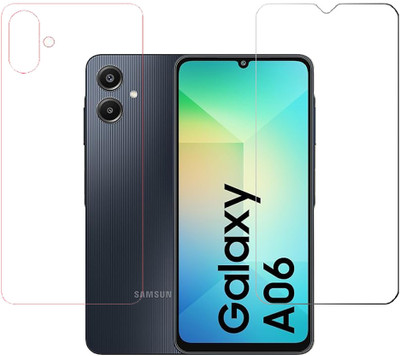 KARTRAY Front and Back Screen Guard for Samsung Galaxy A06(Pack of 2)