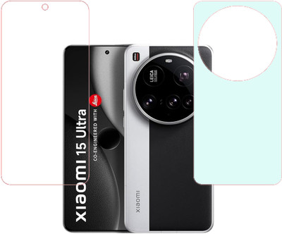 KARTRAY Front and Back Screen Guard for Mi Xiaomi 15 Ultra 5G, Front Clear Back Matte(Pack of 2)