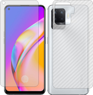 ZINGTEL Front and Back Screen Guard for OPPO F19 PRO PLUS (Front Matte Finish & Back 3d Carbon Fiber)(Pack of 2)