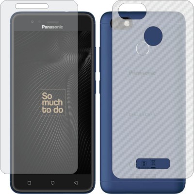 ZINGTEL Front and Back Screen Guard for PANASONIC ELUGA A4 (Front Matte Finish & Back 3d Carbon Fiber)(Pack of 2)