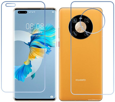 DVTECH Front and Back Screen Guard for TPU Clear Front And Carbon Fiber BackHuawei Mate 40 Pro 4G(Pack of 1)