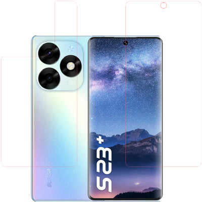 SPRITZEN Front and Back Screen Guard for itel S23 Plus, Clear(Pack of 2)