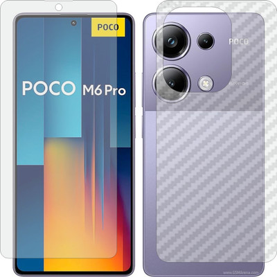 ZINGTEL Front and Back Screen Guard for Xiaomi Poco M6 Pro 4G(Pack of 2)