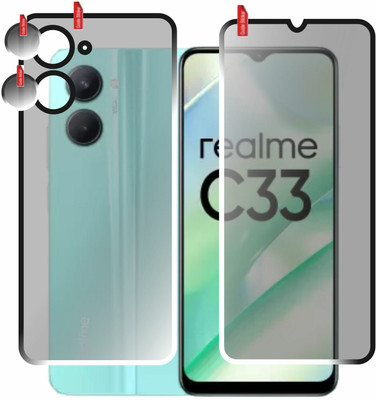 chakoor Front and Back Screen Guard for Realme C33(Pack of 3)