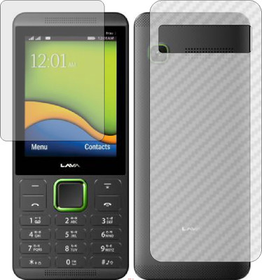 Mobling Front and Back Screen Guard for LAVA KKT PRIME 2 (Front 9H Hardness Matte & Carbon Fiber Skin for Back)(Pack of 2)