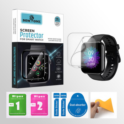 SOMTONE Front and Back Screen Guard for DIZO Watch Pro Smartwatch 2 PROTECTOR + 2 WIPES + 2 DUST REMOVAL STICKER + 1 WIPER(Pack of 2) SOMTONE Front and Back Screen Guard for DIZO Watch Pro Smartwatch 2 PROTECTOR + 2 WIPES + 2 DUST REMOVAL STICKER + 1 WIPER(Pack of 2)